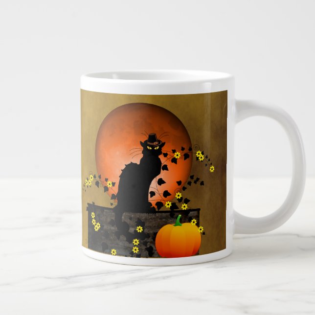 Chat Noir Erntedank Jumbo-Tasse (Rechts)
