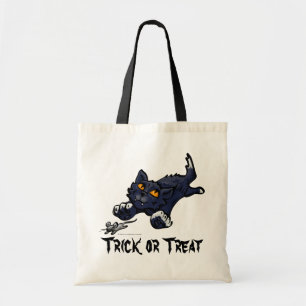 Chat noir et souris ou sac de traitement