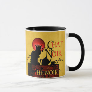 Chat Noir et Thé Noir, Black Cat Black Tee Tasse
