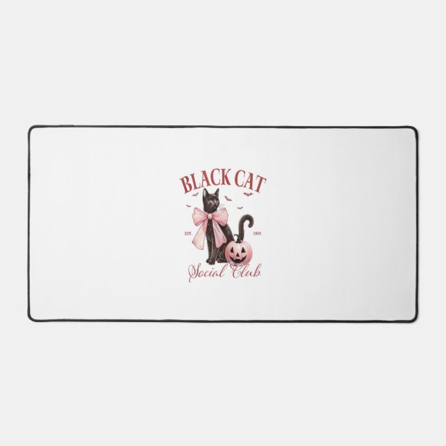 Chat noir Halloween Coquette Social Club Bow rose (Recto)