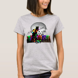 Chat Noir Holi Hai mit Vollmond T-Shirt