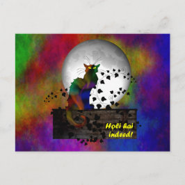 Chat Noir Holi Hai Postkarte