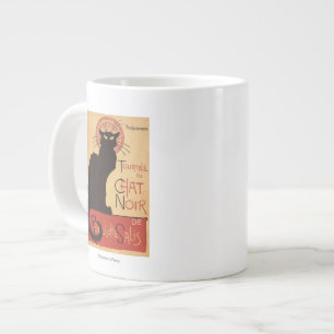 Chat Noir Kabarett Truppe Schwarze Katze Werbeplak Jumbo-Tasse