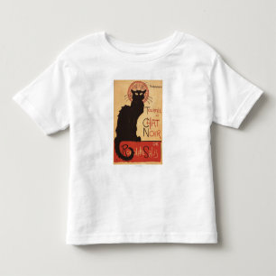 Chat Noir Kabarett Truppe Schwarze Katze Werbeplak Kleinkind T-shirt