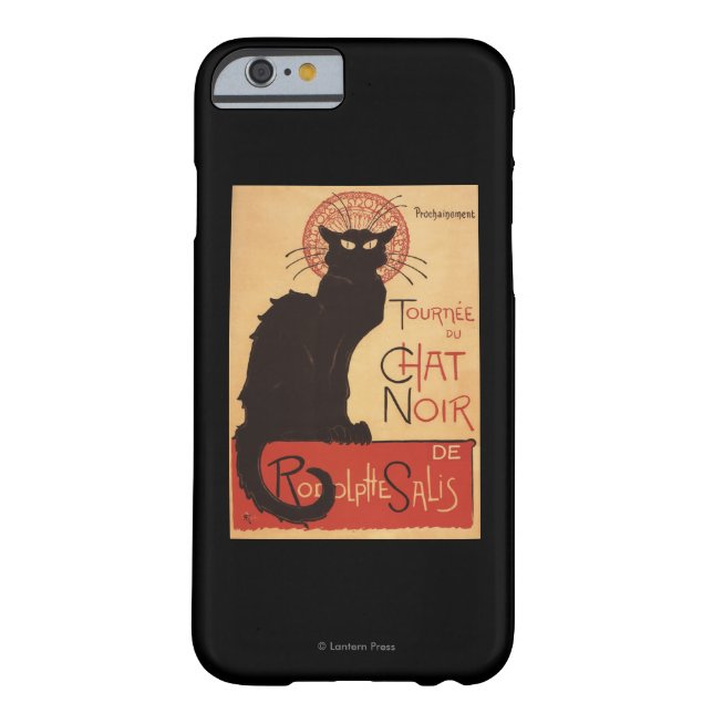 Chat-Noir Kabaretttroupe-schwarze Case-Mate iPhone Hülle (Rückseite)