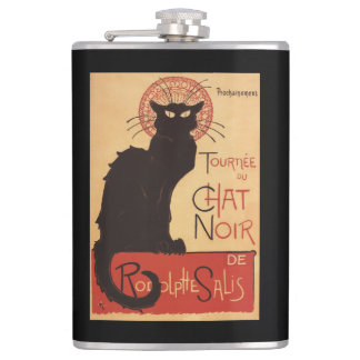 Chat-Noir Kabaretttroupe-schwarze Flachmann