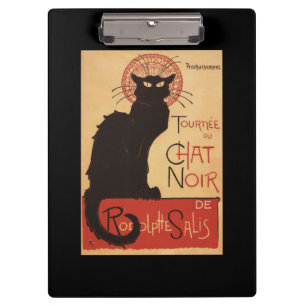 Chat-Noir Kabaretttroupe-schwarze Klemmbrett