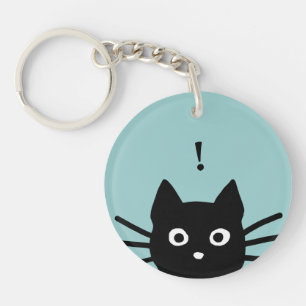 Chat noir qui regarde avec couleur et texte person
