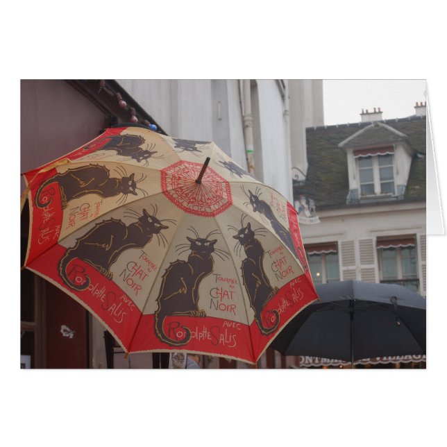 Chat-Noir Regenschirm Montmartre (Vorderseite (Horizontal))