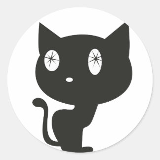 Chat Noir Runder Aufkleber