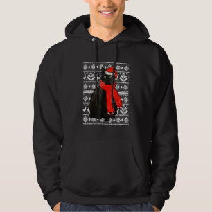 Chat noir Santa Hat Vilain Sweat de Noël Funny X