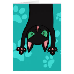 Chat noir sautant