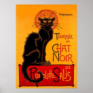CHAT NOIR (schwarze Katze) ~ Poster