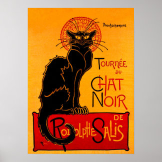 CHAT NOIR (Schwarzkatze) ~ Poster