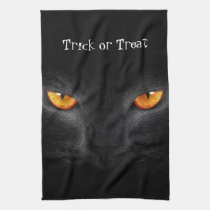 Chat noir Serviettes de cuisine Halloween