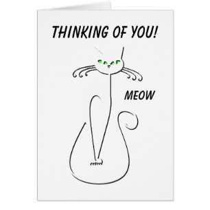 Chat noir Slinky Texte personnalisé Yeux verts Vid