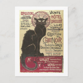 Chat Noir Vente Hôtel Drouot Steinlen Kunstschätze Postkarte
