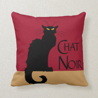 Chat Noir Vintage-Wurfkissen Kissen