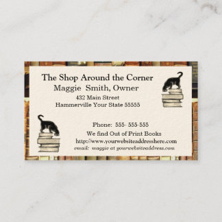 Chat on Books Business Card Visitenkarte