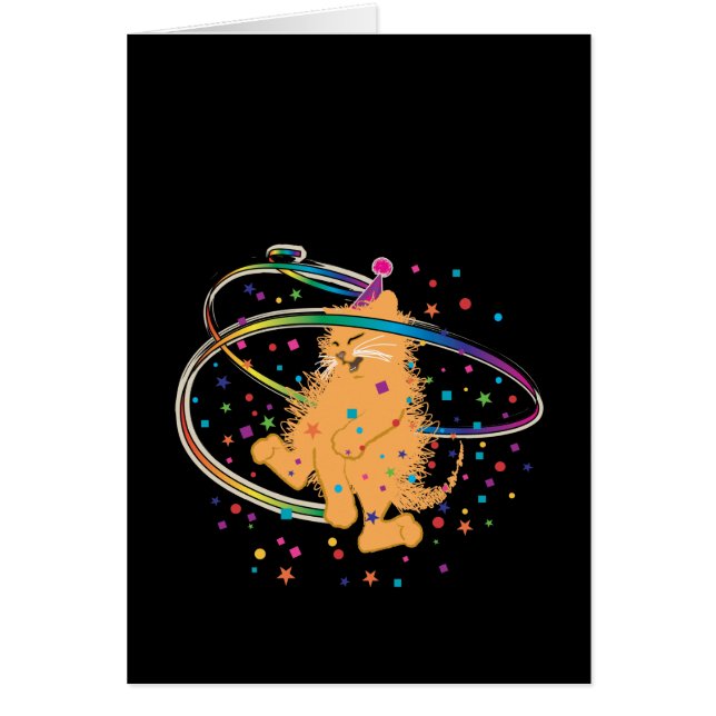 Chat Orange Party Rocking Out (Devant)