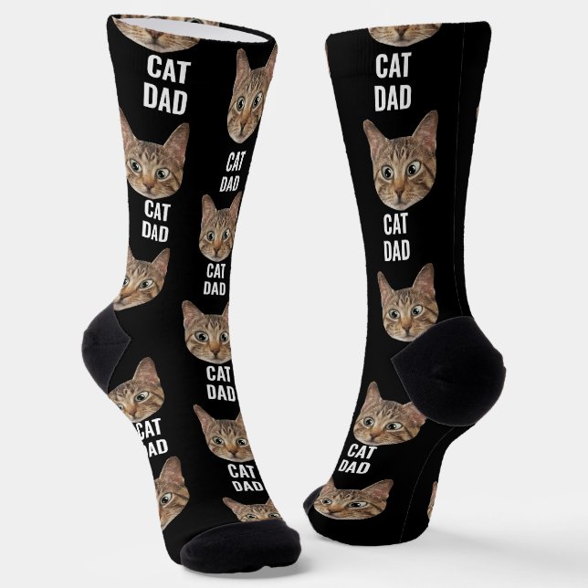 Chat personnalisé Chaussettes Papa Chat Chaussette (Angulaire)