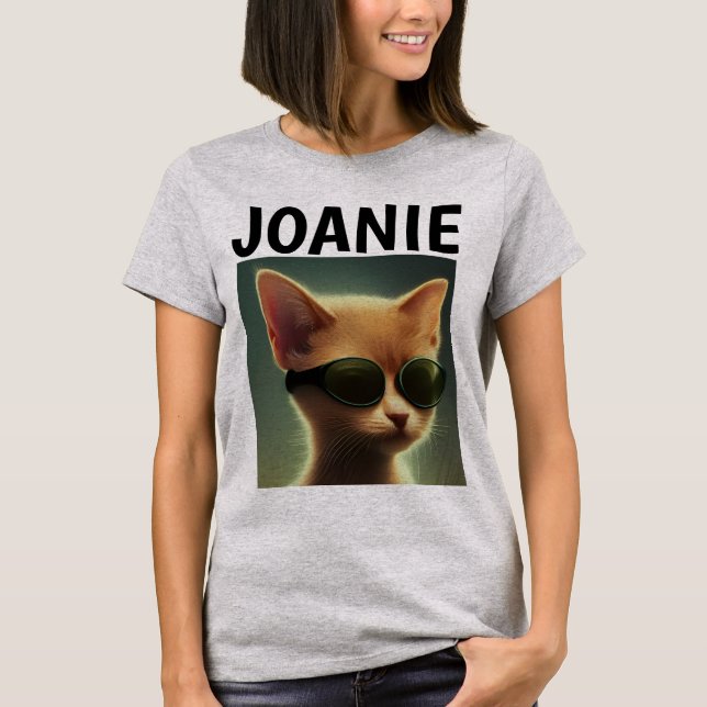 CHAT PERSONNALISÉ FILLES T-SHIRTS (Devant)