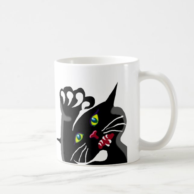 Chat pour garder votre tasse (Droite)