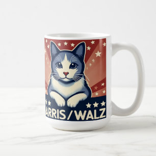 Chat pour Mug de café Harris/Walz