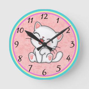 Chat Round Clock Runde Wanduhr