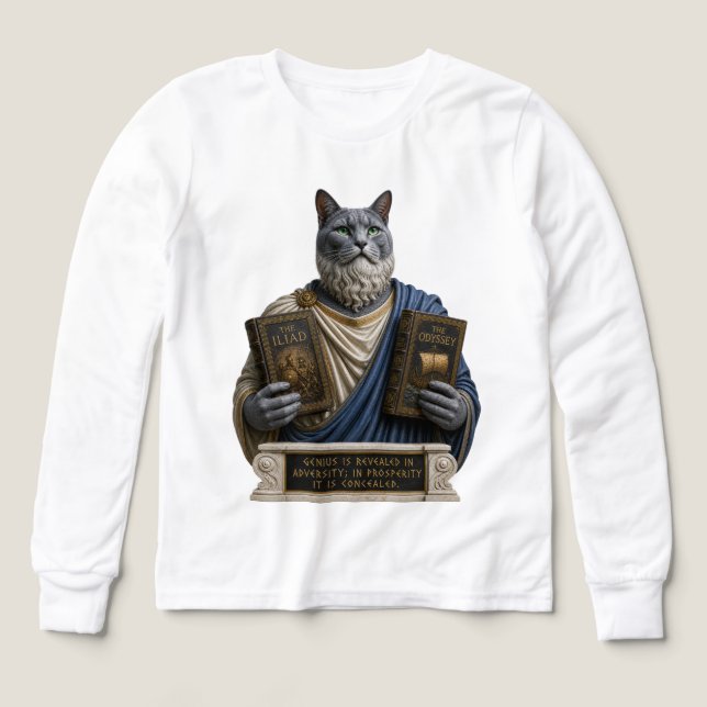 Chat Russe Bleu Homère (Motif recto)
