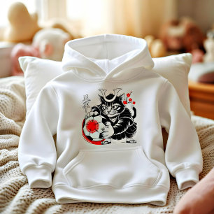 Chat samouraï artistique Japon football pour fan d