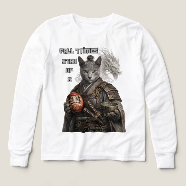 Chat Samouraï Bleu Russe (Motif recto)