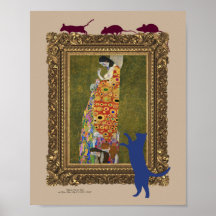 Chat, souris, Art et Humour, Poster