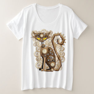 Chat Steampunk Machine de Style Rétro Vintage