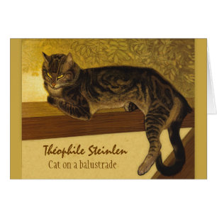 Chat sur balustrade CC0575 Théophile Steinlen