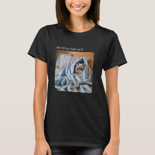 Chat T-shirt Mème Silly Chat Funny Kitty Meow Hiss