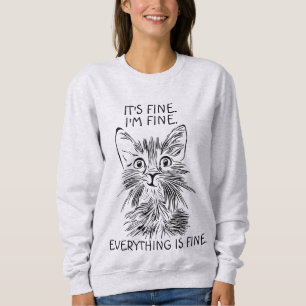 CHAT T-SHIRTS FUNNY. C'EST BIEN TOUT EST BIEN.
