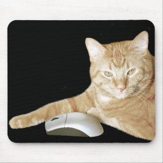 Chat und Computermaus Mousepad