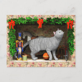 Chat und Weihnachtszeug Feiertagspostkarte