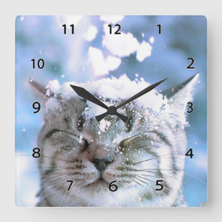 Chat Wall Clock Quadratische Wanduhr