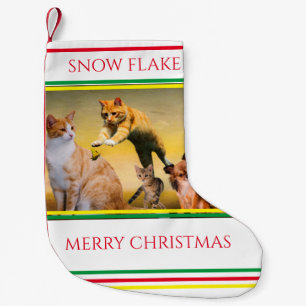 Chat Weihnachten Strumpf Personalisiert Kleiner Weihnachtsstrumpf