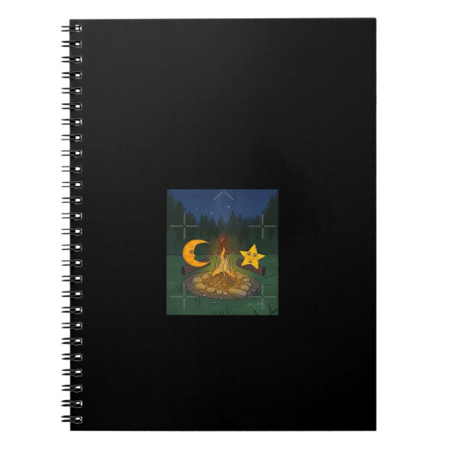 Chat zwischen der Mondgrafik Notizblock (Vorderseite)
