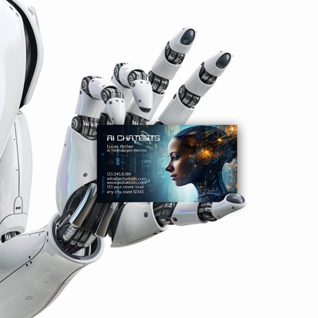 Chatbot Company für künstliche Intelligenz Visitenkarte (Von Creator hochgeladen)