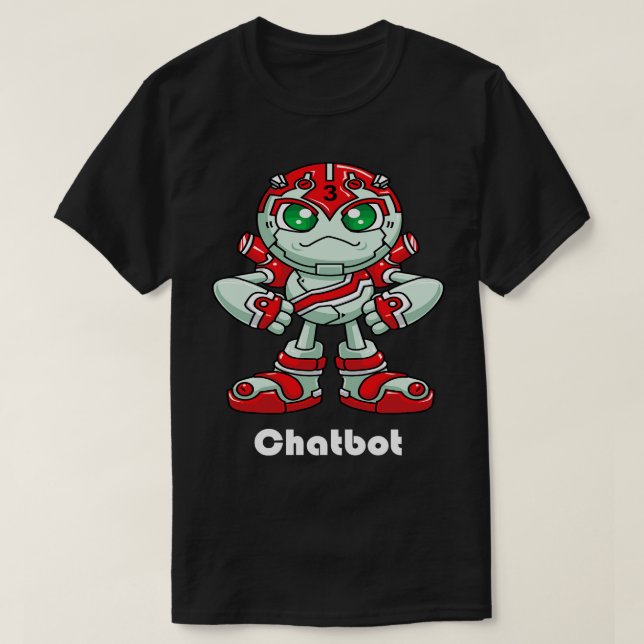 Chatbot Robot 2 T-Shirt (Design vorne)