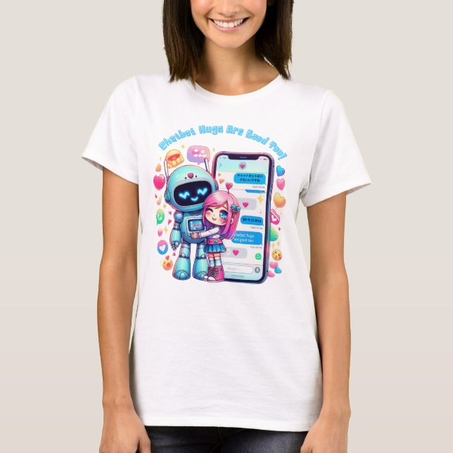 Chatbot sind gut zu schaffen, um AiHos 萌のボトえ ハト T-Shirt (Vorderseite)