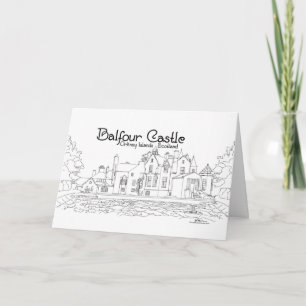 Château Balfour Écosse Carte