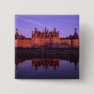 Chateau Chambord bei Sonnenuntergang, Loire Valley Button