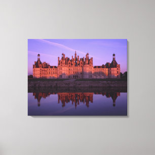 Chateau Chambord bei Sonnenuntergang, Loire Valley Leinwanddruck