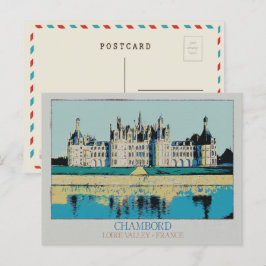 Château Chambord im Loire-Tal, Frankreich Postkarte