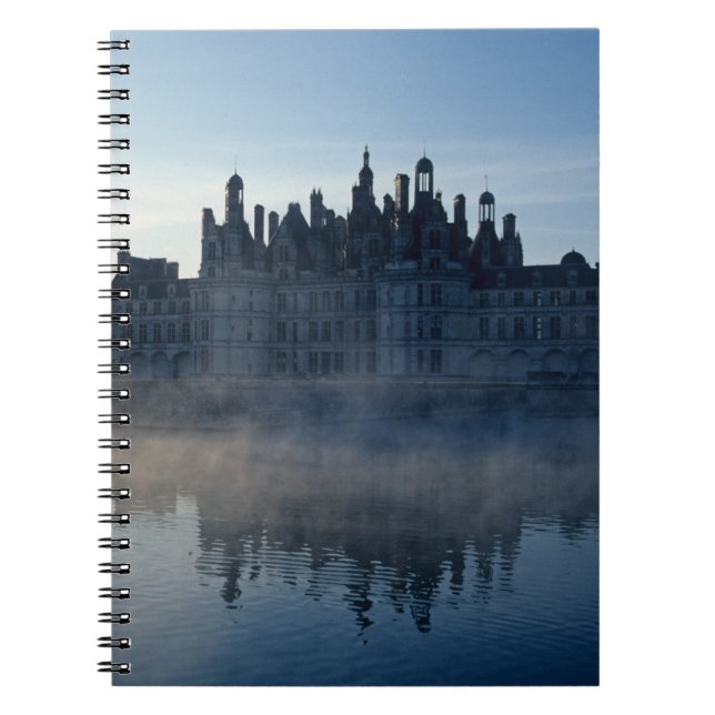 Chateau Chambord im Morgengrauen, Loir-et-Cher, Lo Notizblock (Vorderseite)